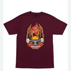 Tilly's Maroon Skateboard Graphic Tee
